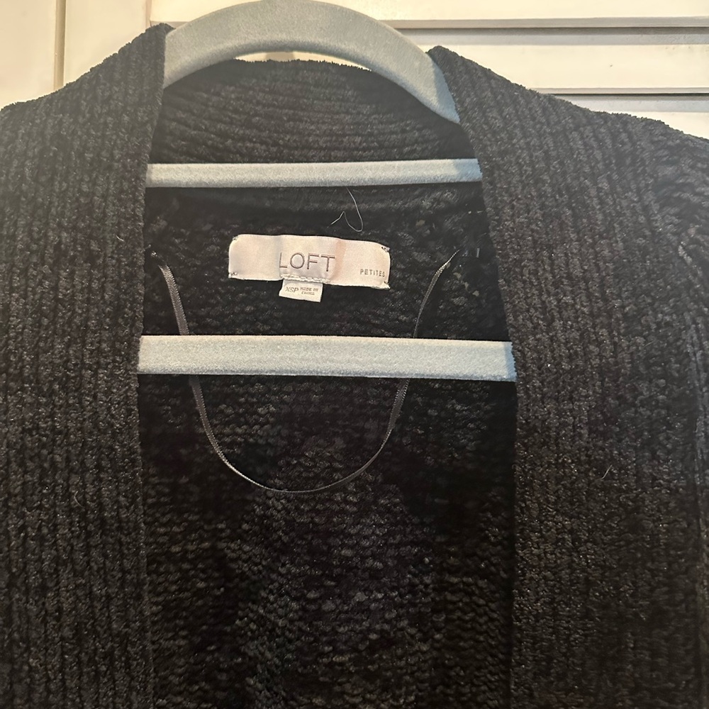LOFT Black Cardigan Sweater - Picture 2 of 7